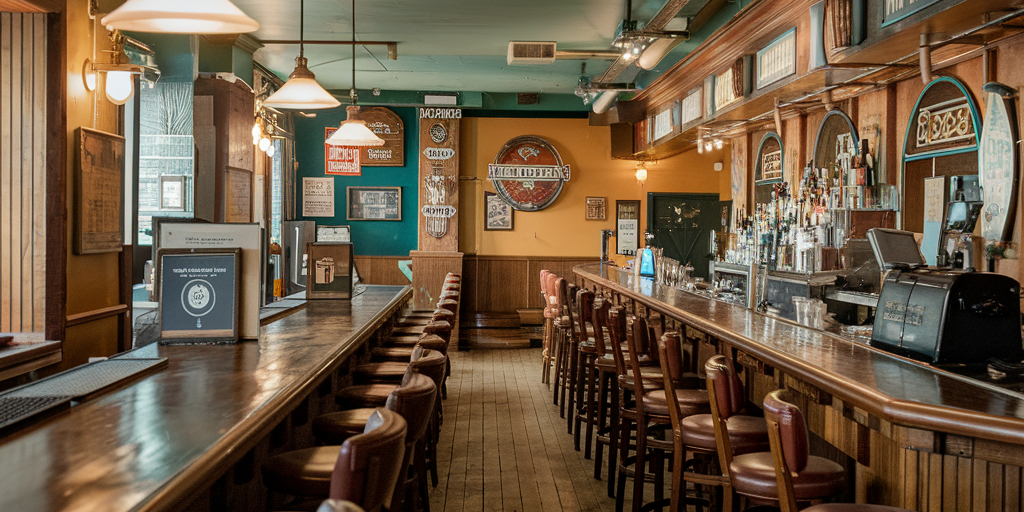 A photo of the interior of a historic bar in Pittsburgh.