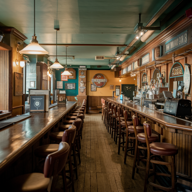 A photo of the interior of a historic bar in Pittsburgh.
